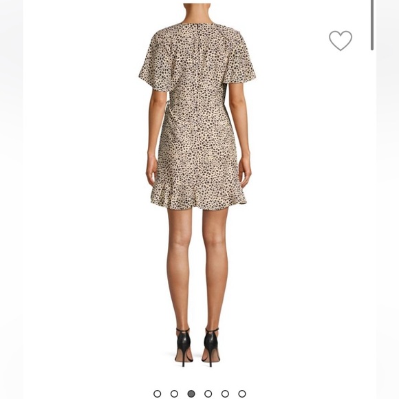 NWT Rebecca Vallance Anya A-Line Leopard Wrap Dress. Size 10 - Picture 3 of 5